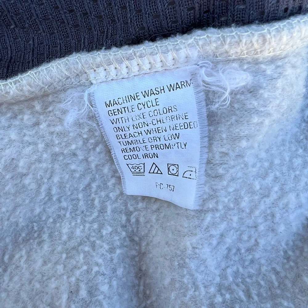 Izod Men's Performance X Light Gray Quarter Zip-Up/Drawcord Hem Sweater SZ M